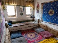 Schlafraum in einer typischen Höhlenwohnung in Çavuşin